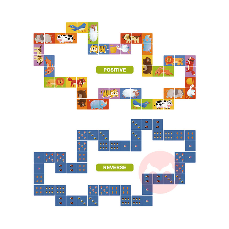 Mideer Pendidikan awal domino teka-teki dua sisi