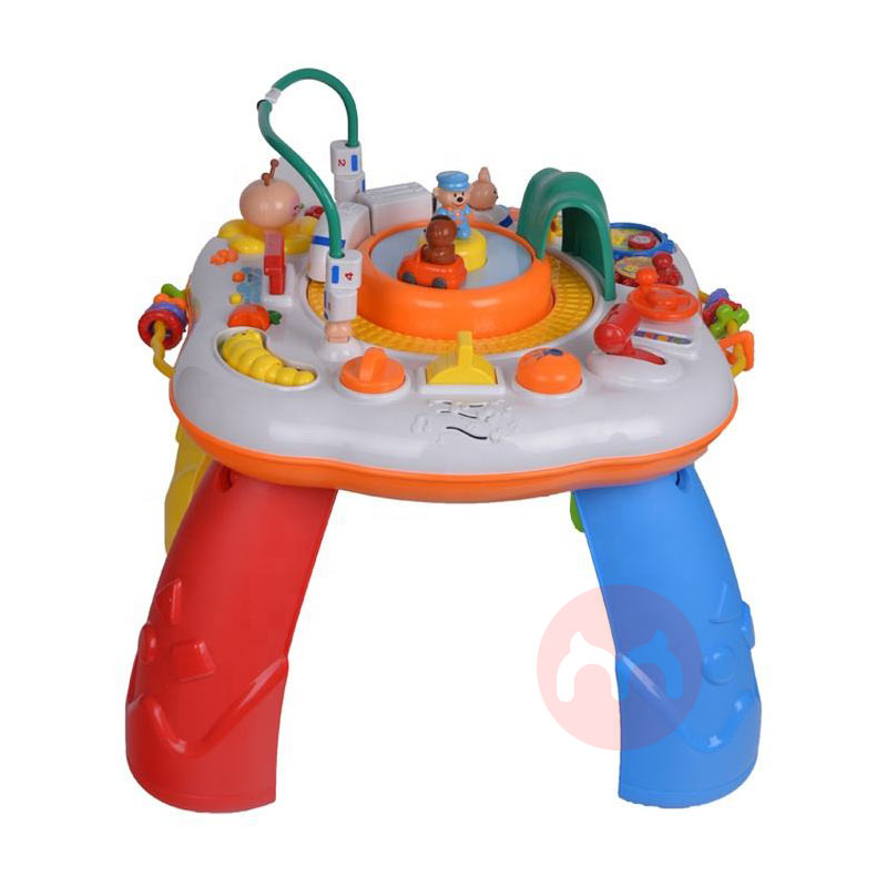 GOODWAY Dua dalam satu meja mainan pendidikan anak-anak menyenangkan