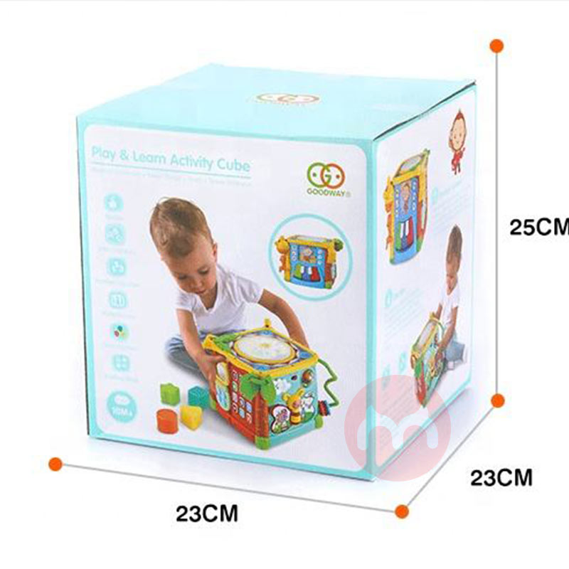 GOODWAY Permainan pendidikan Cube Belajar Bilingual Sensor Anak-anak
