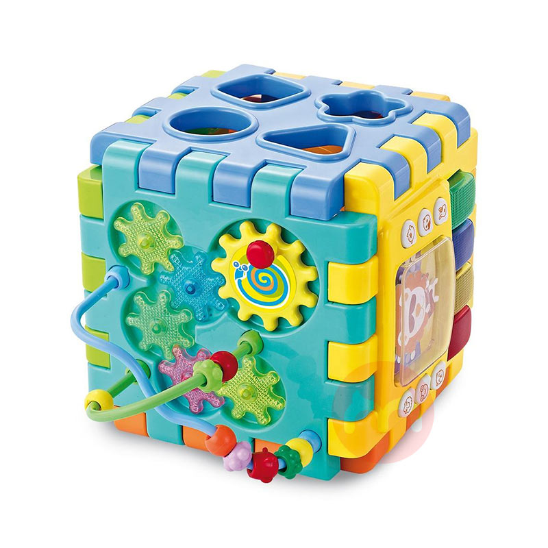 GOODWAY Jam pendidikan awal kube mainan musik 6 sisi