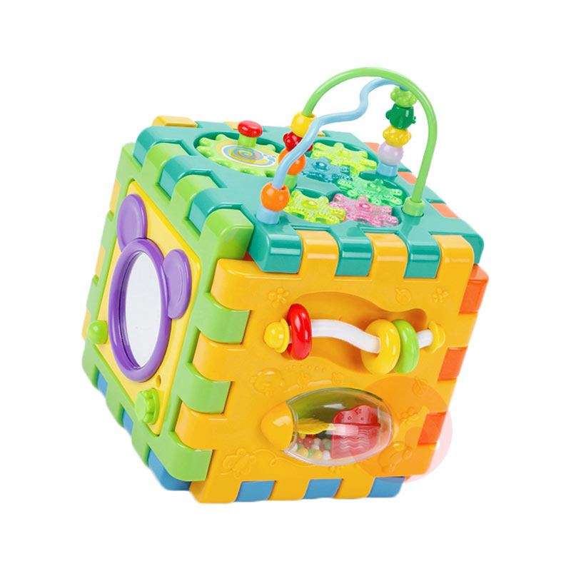 GOODWAY Jam pendidikan awal kube mainan musik 6 sisi