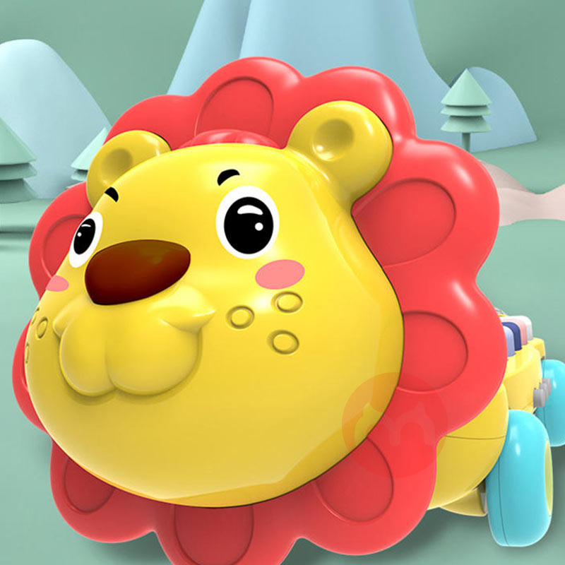 GOODWAY Singa kecil bisa menyeret mainan musik xylophone