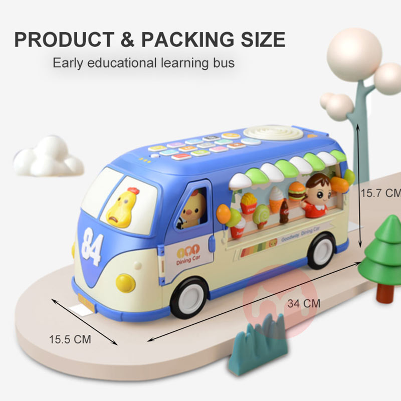 GOODWAY Mobil mainan bus pendidikan awal multi-fungsi anak-anak