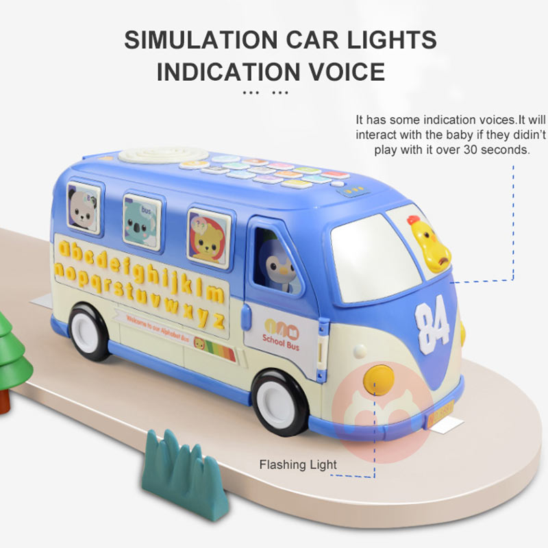 GOODWAY Mobil mainan bus pendidikan awal multi-fungsi anak-anak