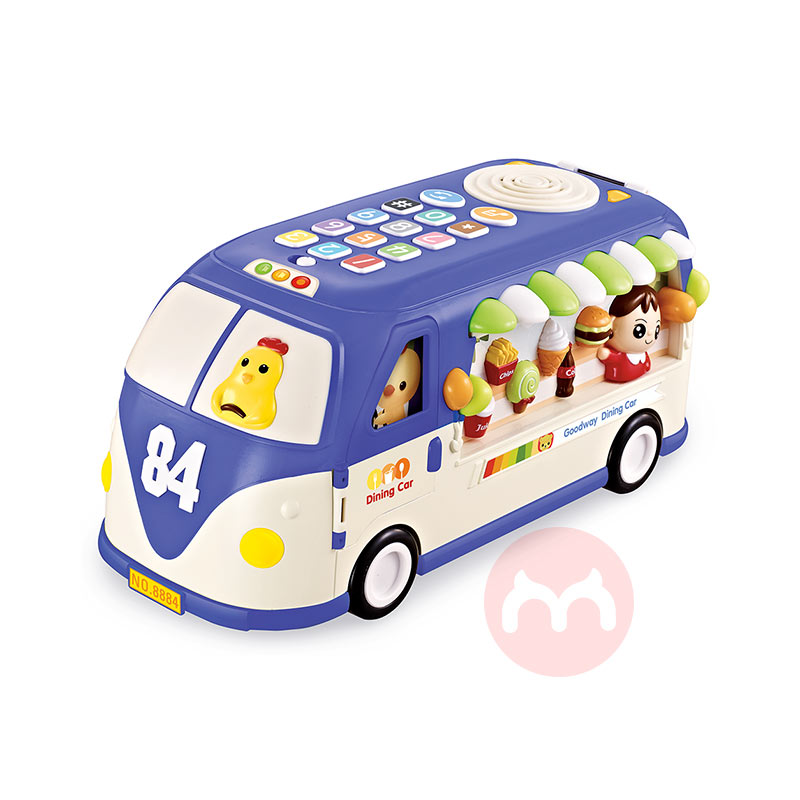 GOODWAY Mobil mainan bus pendidikan awal multi-fungsi anak-anak