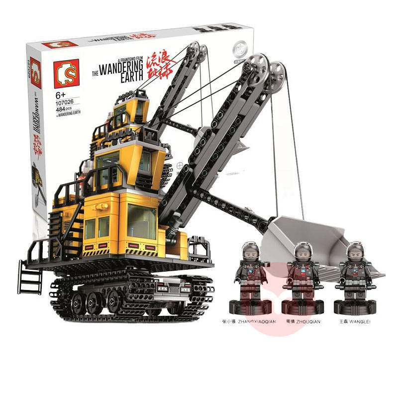 SEMBO Mesin perlombongan tanah hilang blok bangunan forklift