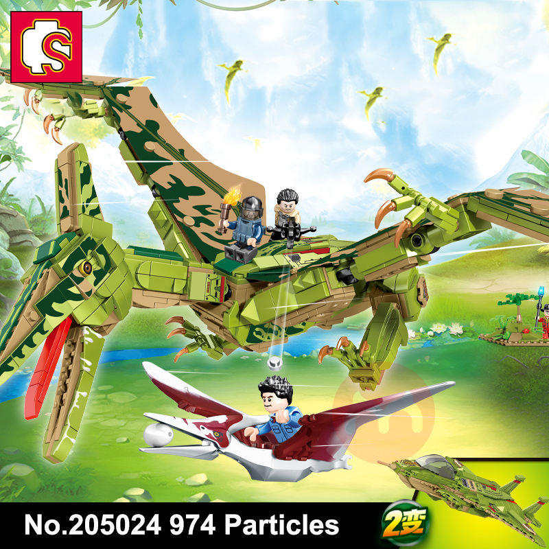 SEMBO Membangun blok dari angka dinosaurus