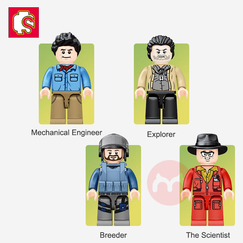 SEMBO Membangun blok dari angka dinosaurus