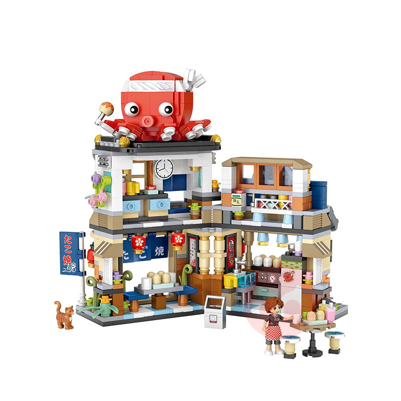 LOZ Octopus Bakery Mini Building Block