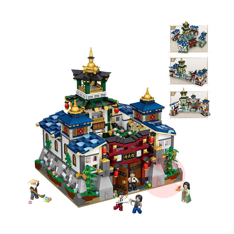 LOZ Bangun blok arsitektur tradisional Cina Jingwu Hall