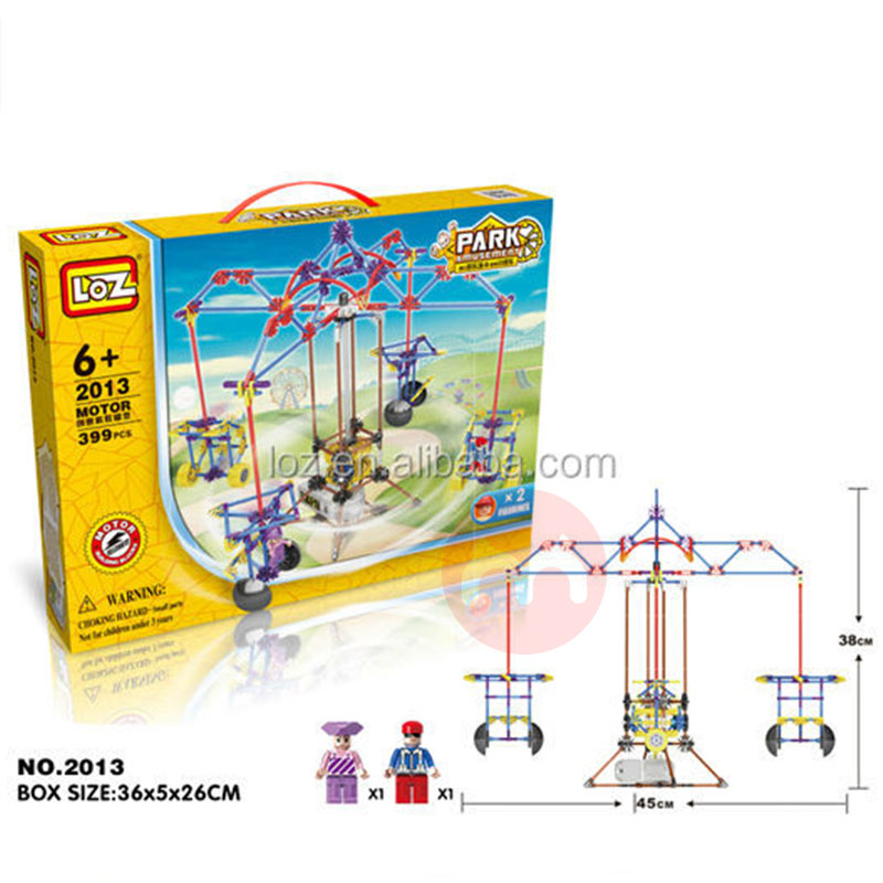 LOZ Taman hiburan listrik Merry go round blocks