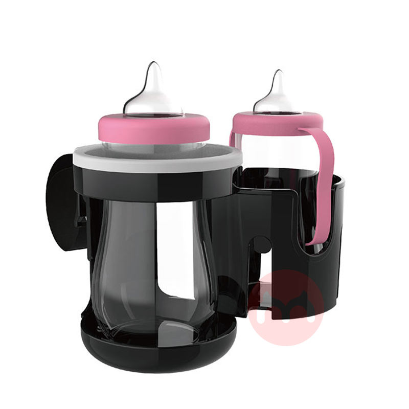 Kapasitas besar silikon baby stroller double cup rack
