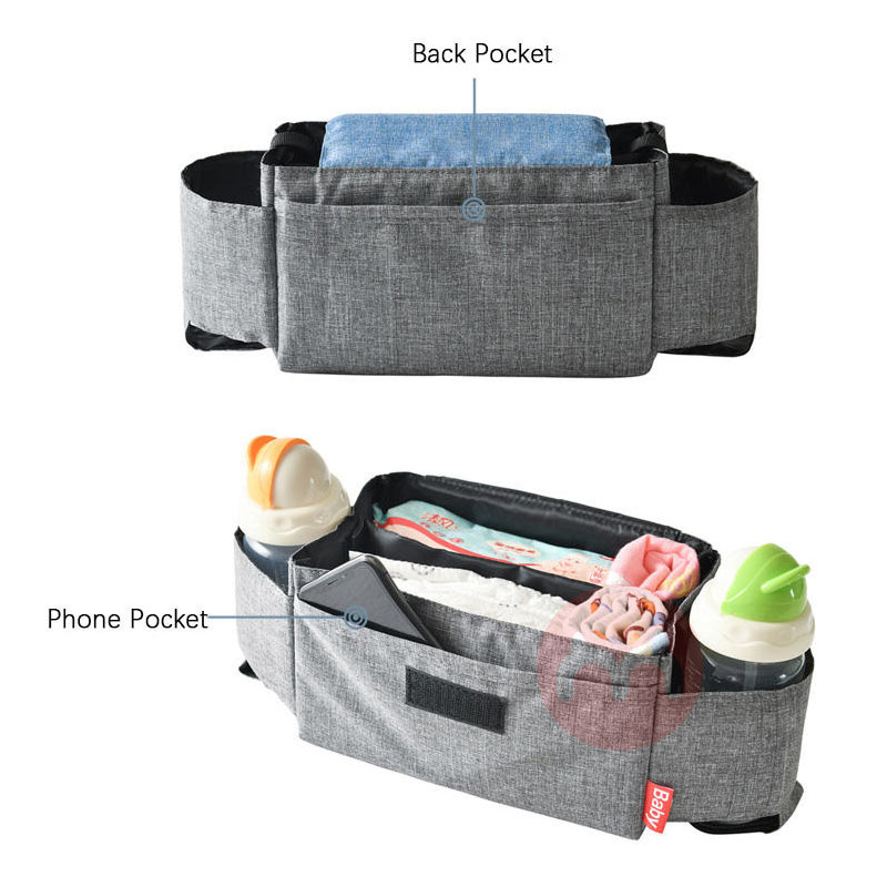 Multi functional storage bag for baby stroller