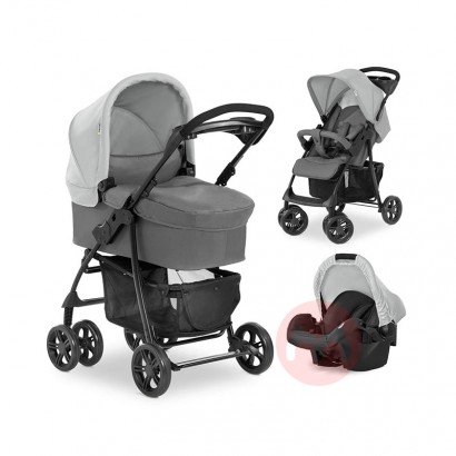 Hauck Tiga dalam satu pemandu bayi abu-abu yang bisa dipilih