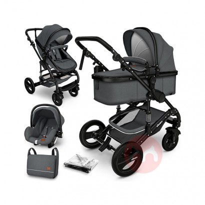 KIDUKU Tiga dalam satu stroller multifungsi dengan ban karet pakaian w...