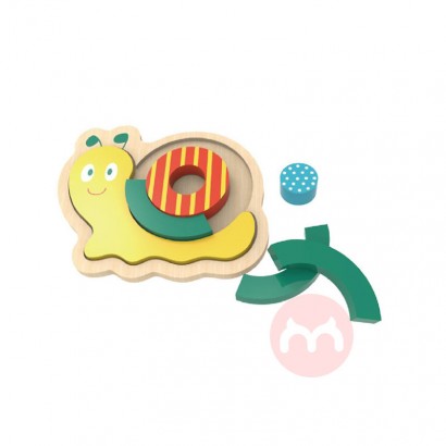 Classic World Teka-teki blok bangunan susu kayu 3D