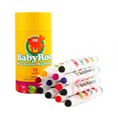 JoanMiro Pen warna 12 warna anak yang tidak beracun yang bisa dicuci