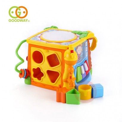 GOODWAY Permainan pendidikan Cube Belajar Bilingual Sensor Anak-anak