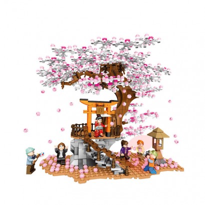 SEMBO Blok bangunan panjang bunga ceri di Zhongshan