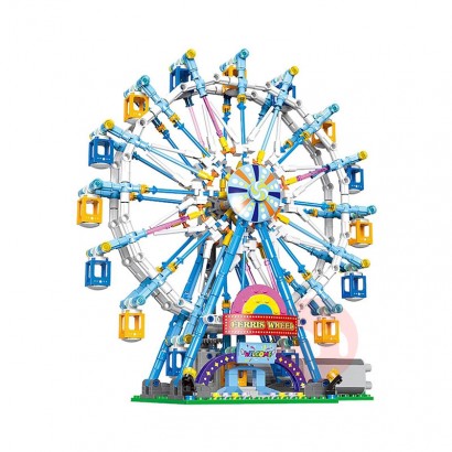 XINGBAO Lampu roda pencakar langit blok bangunan taman hiburan